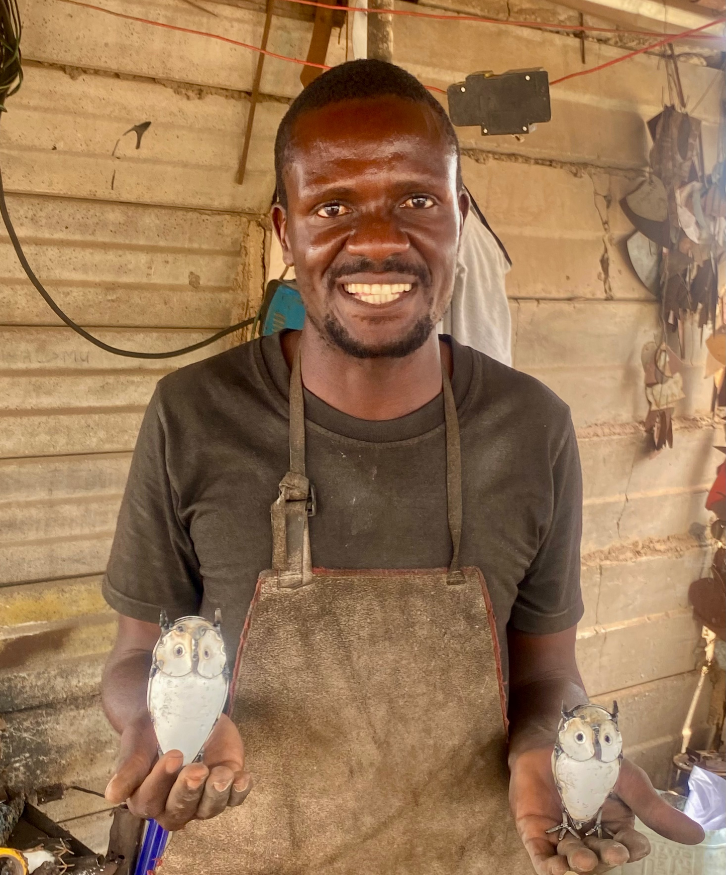 Mus 9 cm Återvunnen Metall – Zimbabwe