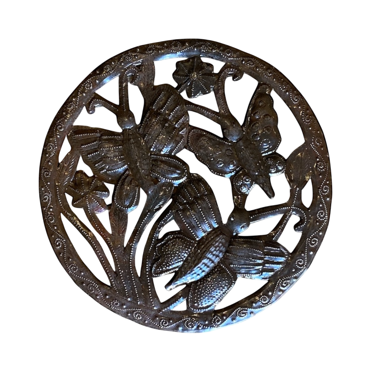Väggdekoration 29 cm tre fjärilar