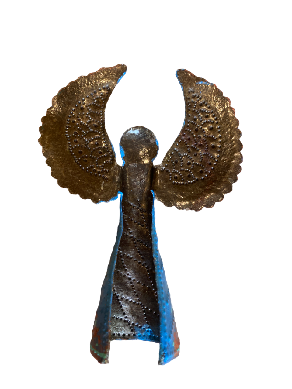 Ängel 13 cm blåröd