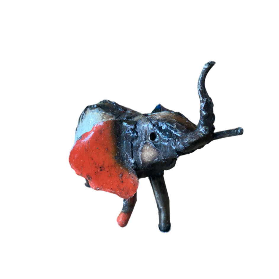Elefant flerfärgad 16 cm