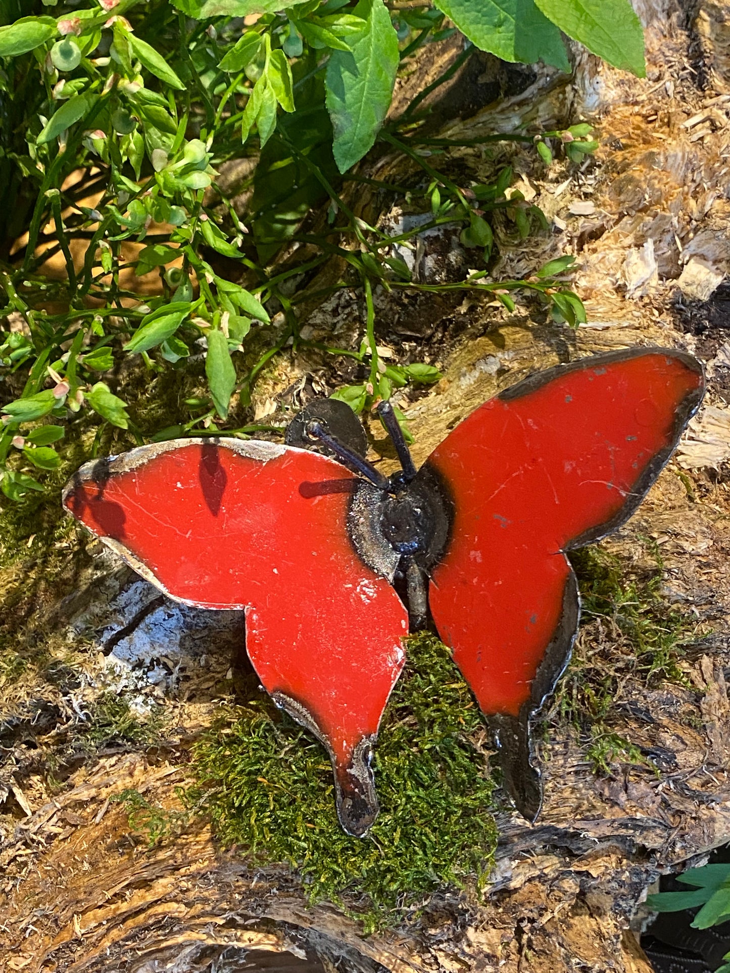 Fjäril röd 14 cm