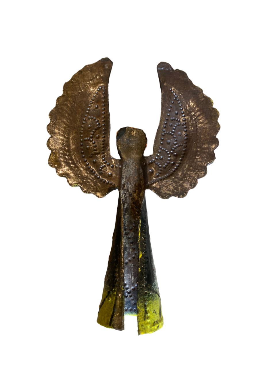 Ängel 13 cm blågrön