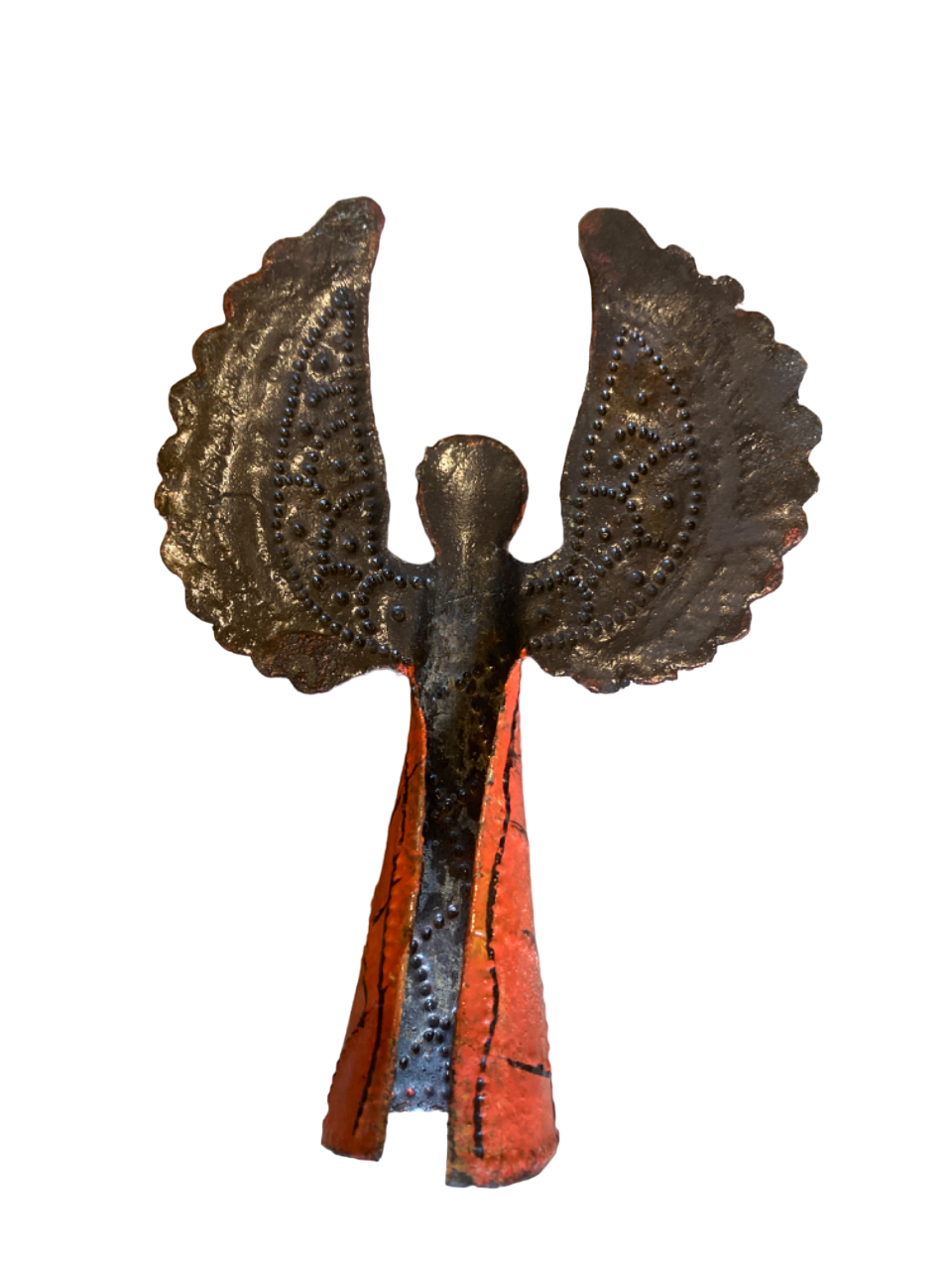 Ängel 13 cm laxrosa