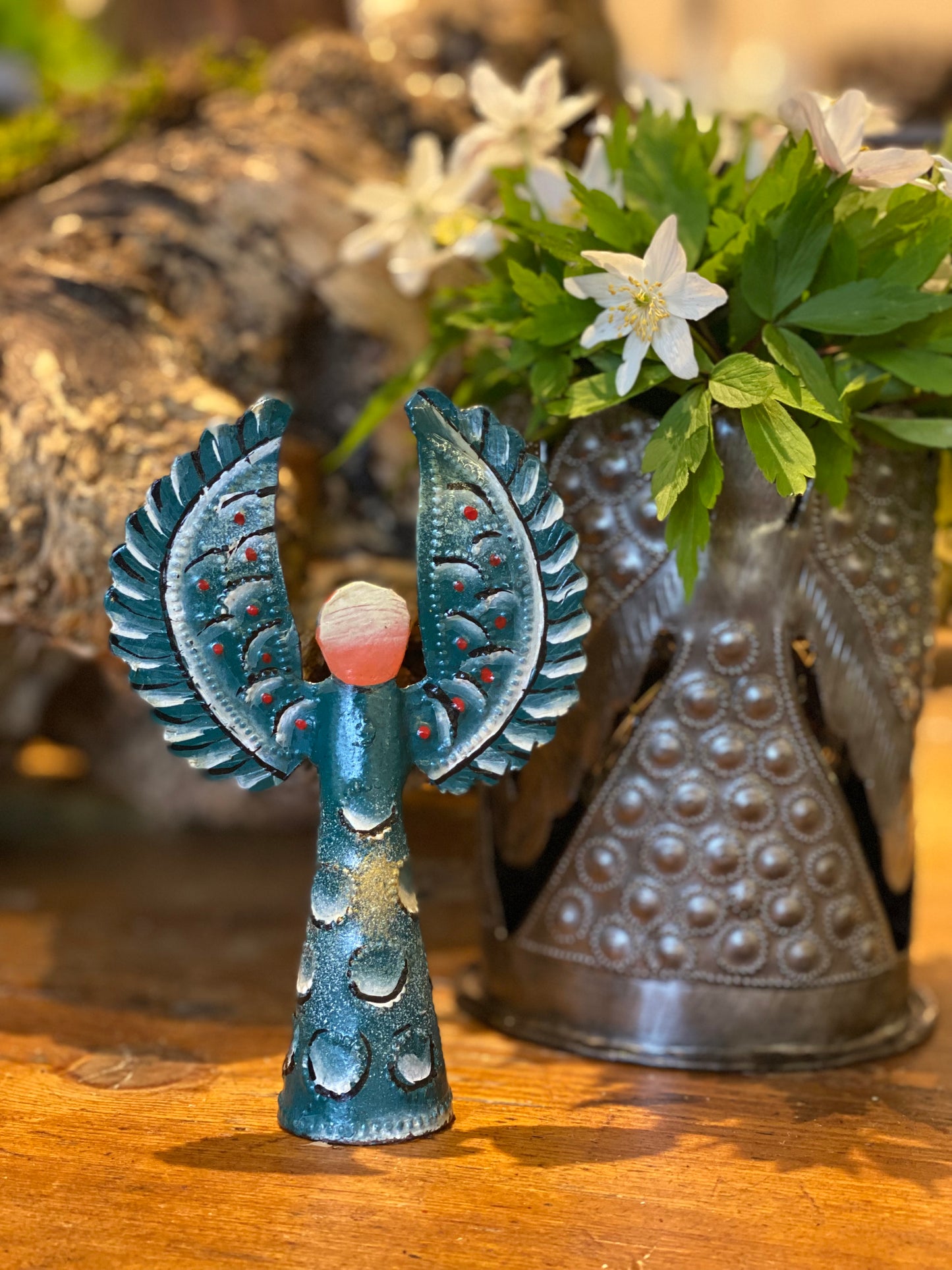 Ängel 13 cm skogsgrön