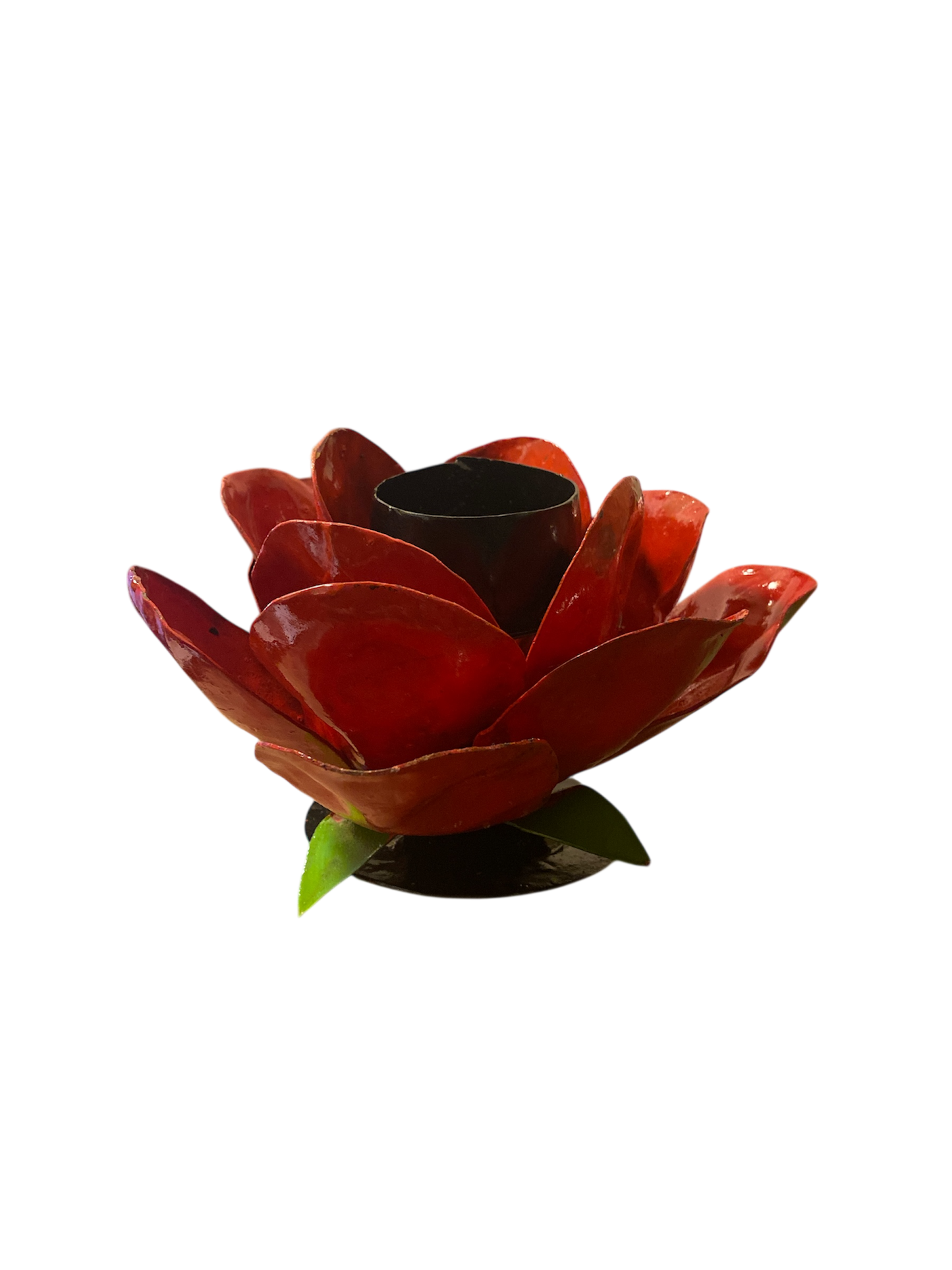 Ljushållare Röd - Återvunnen Metall från Zimbabwe