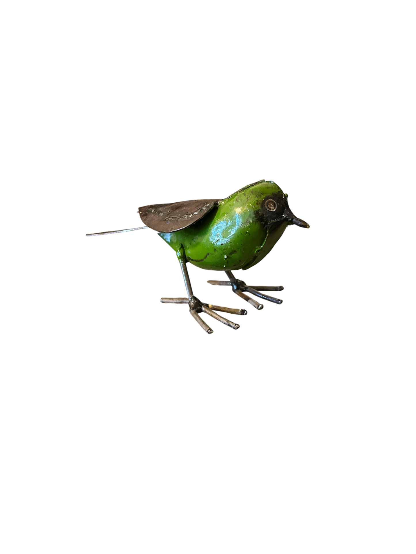 Fågel grön 14 cm