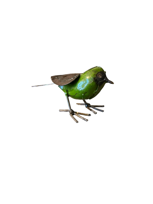 Fågel grön 14 cm