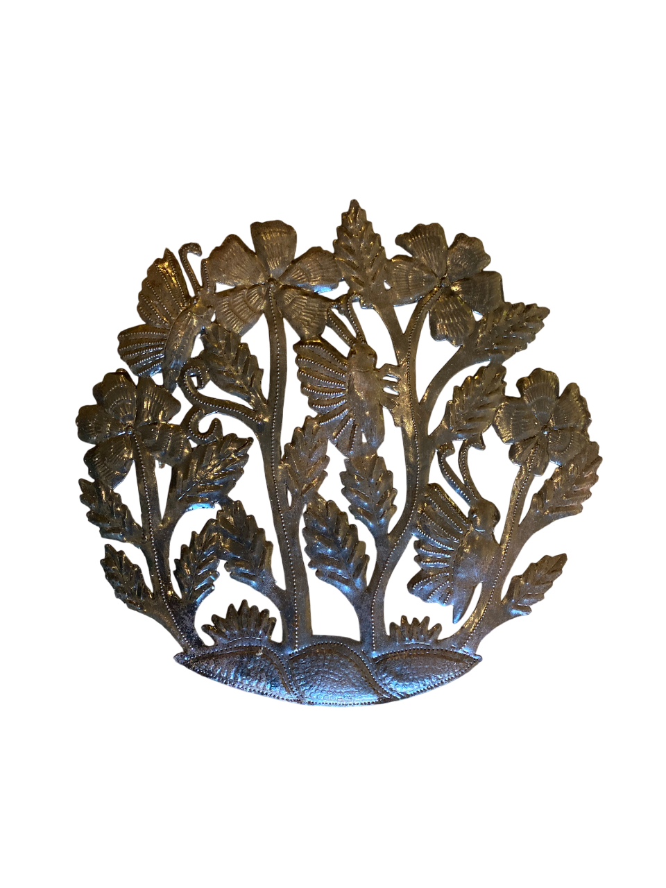 Väggdekoration 31 cm buske fjärilar